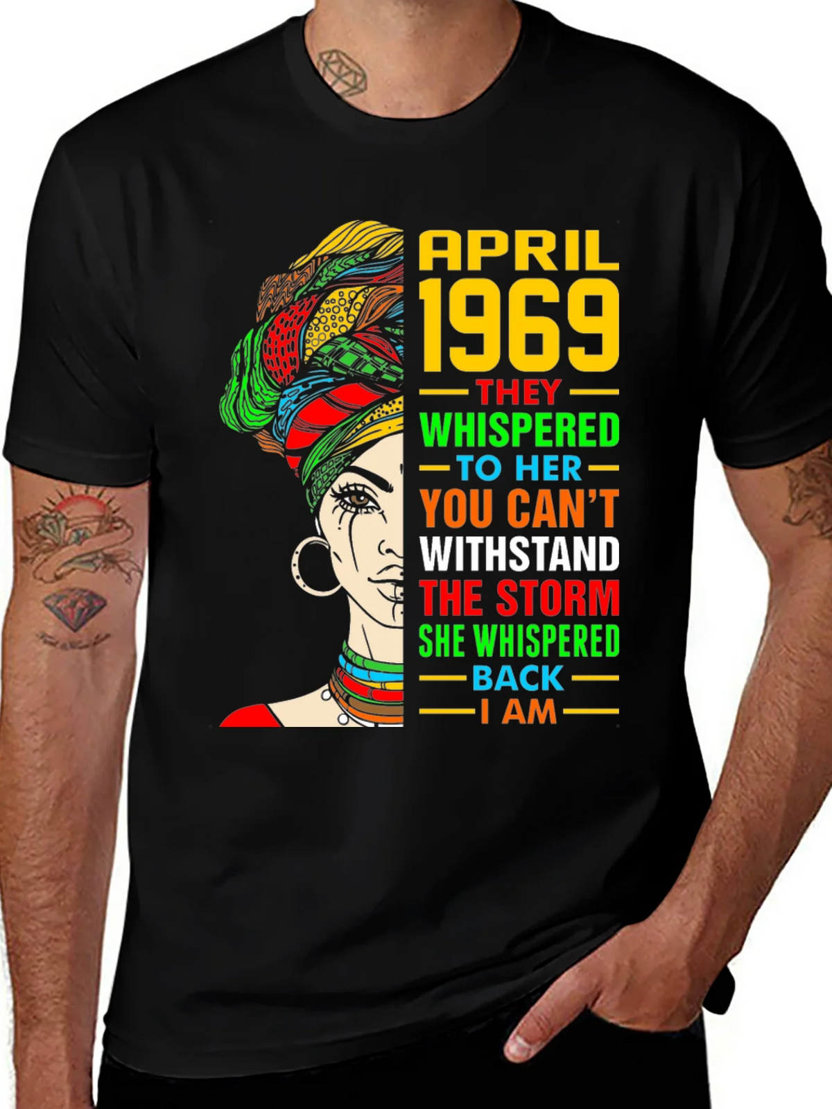 April 1969 Woman T-Shirt - Empowering Graphic Tee product image 1