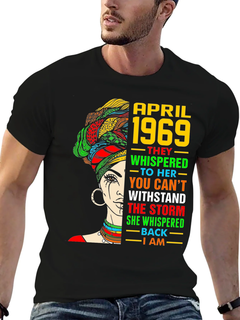 April 1969 Woman T-Shirt - Empowering Graphic Tee product image 6