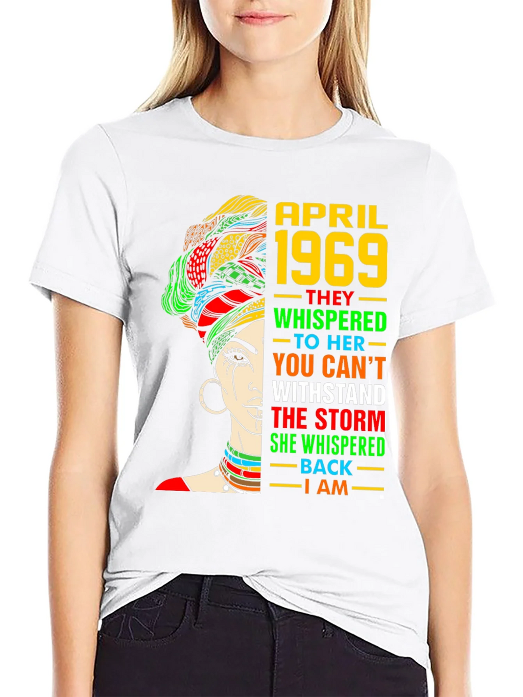 April 1969 Woman T-Shirt - Empowering Graphic Tee product image 8