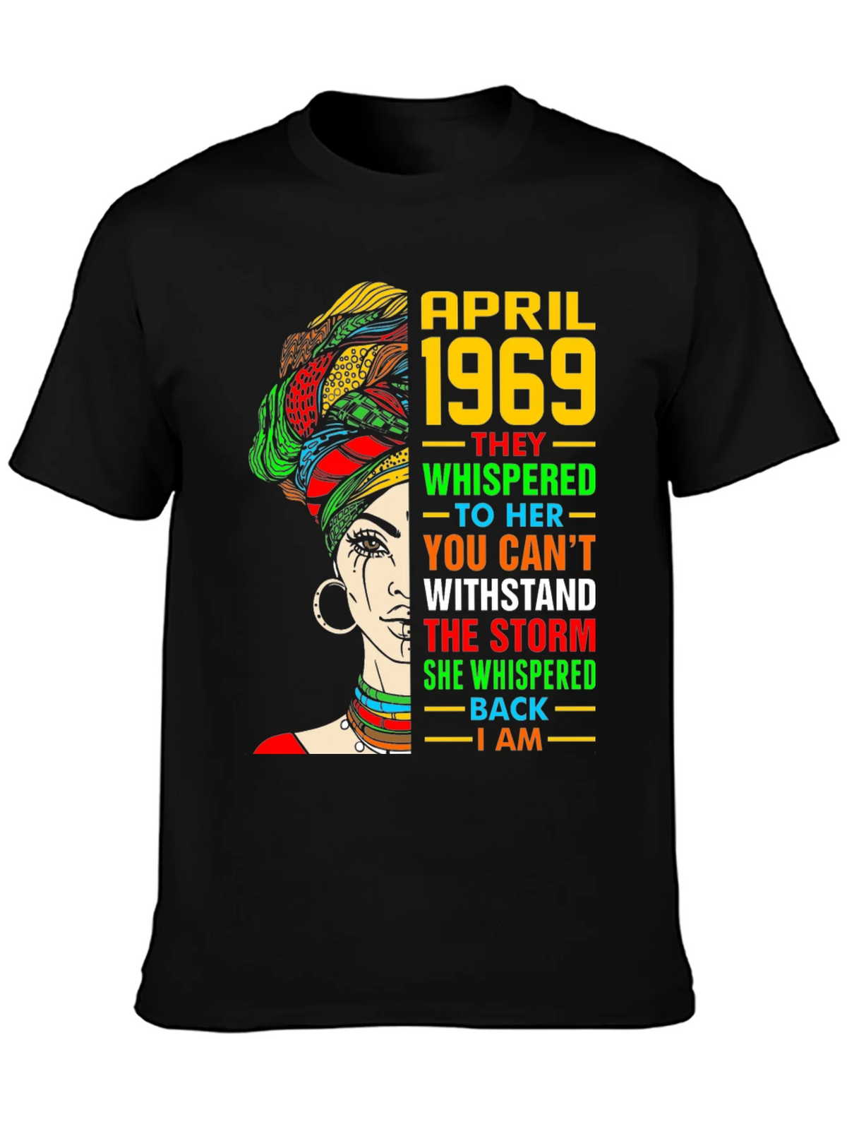 April 1969 Woman T-Shirt - Empowering Graphic Tee product image 3