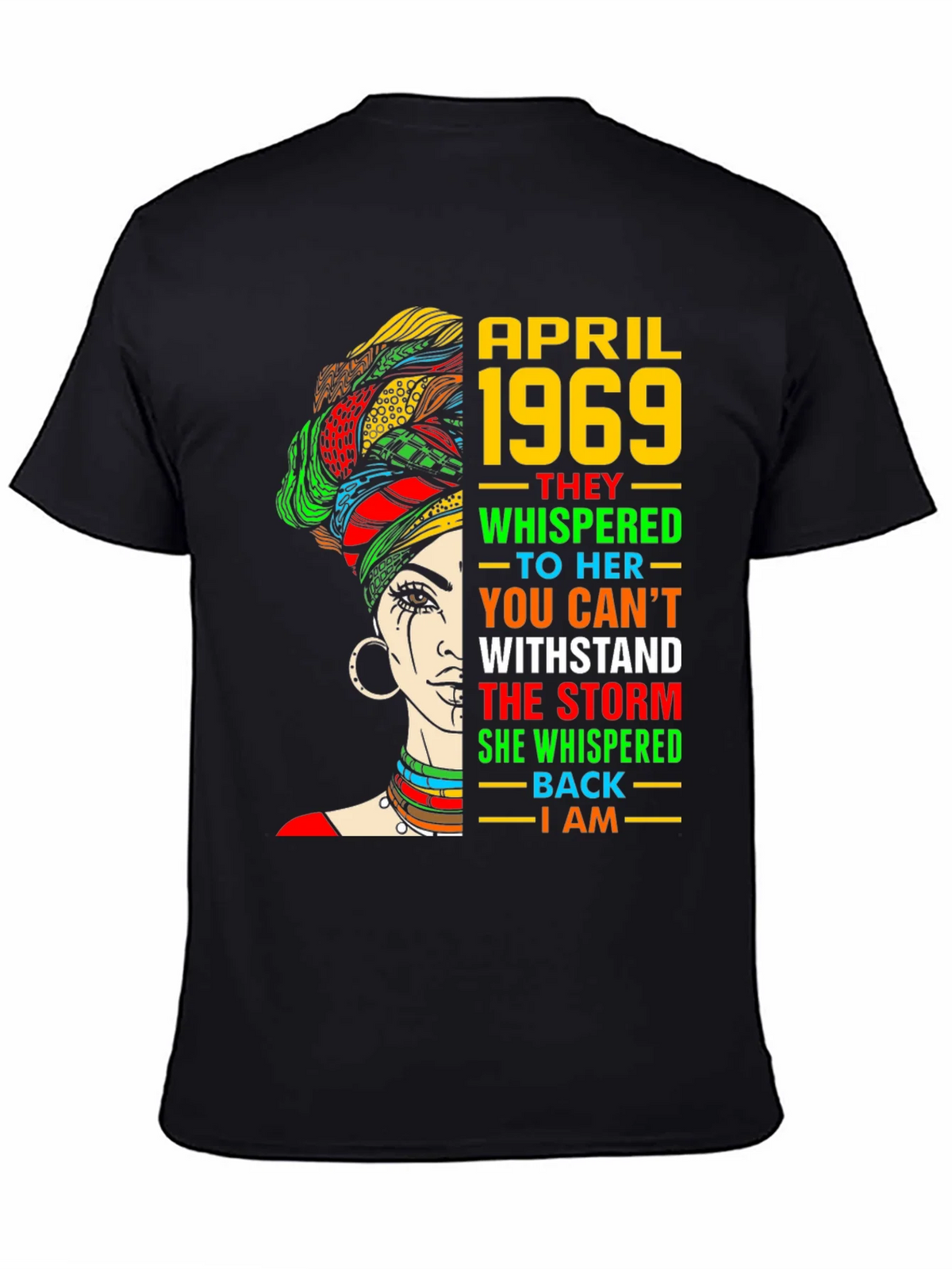 April 1969 Woman T-Shirt - Empowering Graphic Tee product image 4