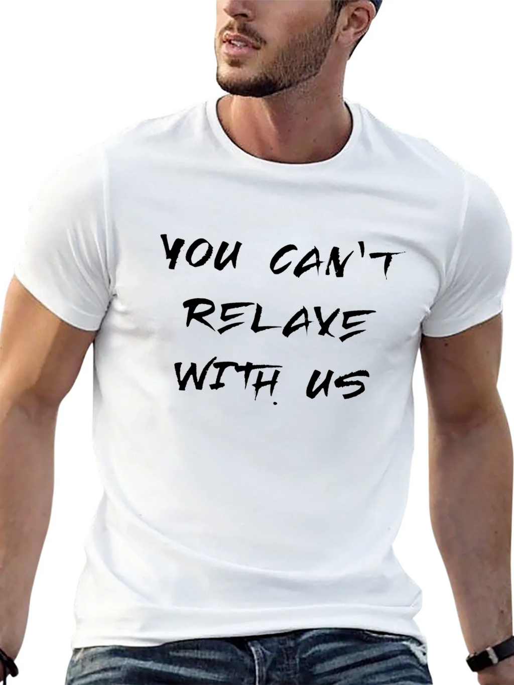 Edgy You Cant Relaxe Black T-Shirt product image 12