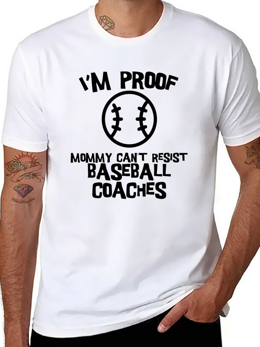 Mommy Cant Resist Baseball Coaches - Graphic T-Shirt product image 7