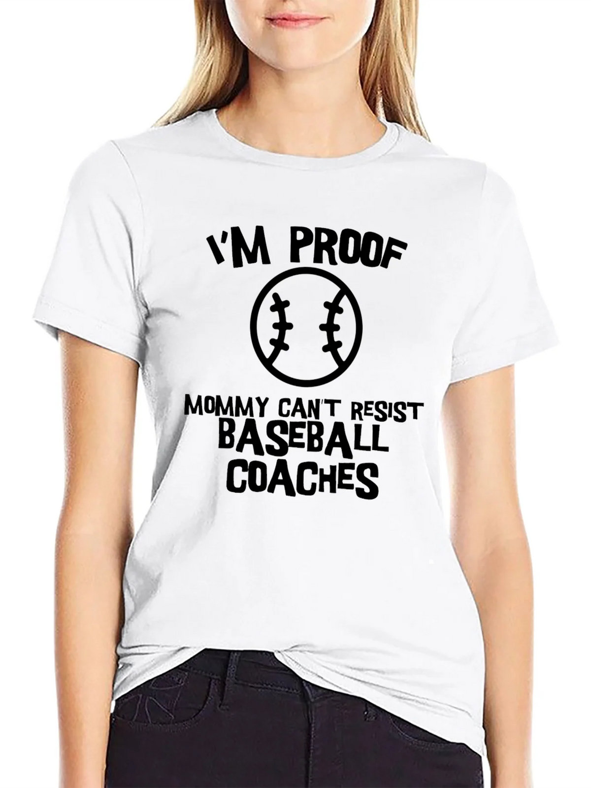 Mommy Cant Resist Baseball Coaches - Graphic T-Shirt product image 8