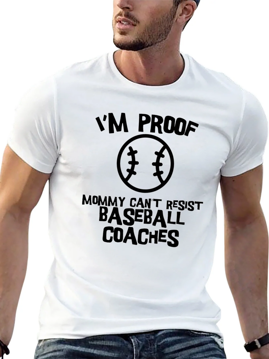 Mommy Cant Resist Baseball Coaches - Graphic T-Shirt product image 12