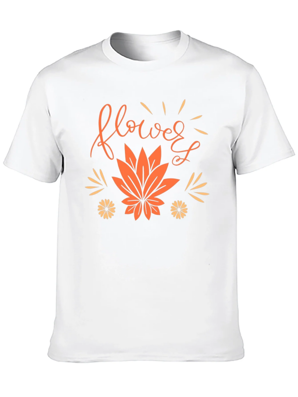 Flower Leaf Graphic Black Tee product image 9