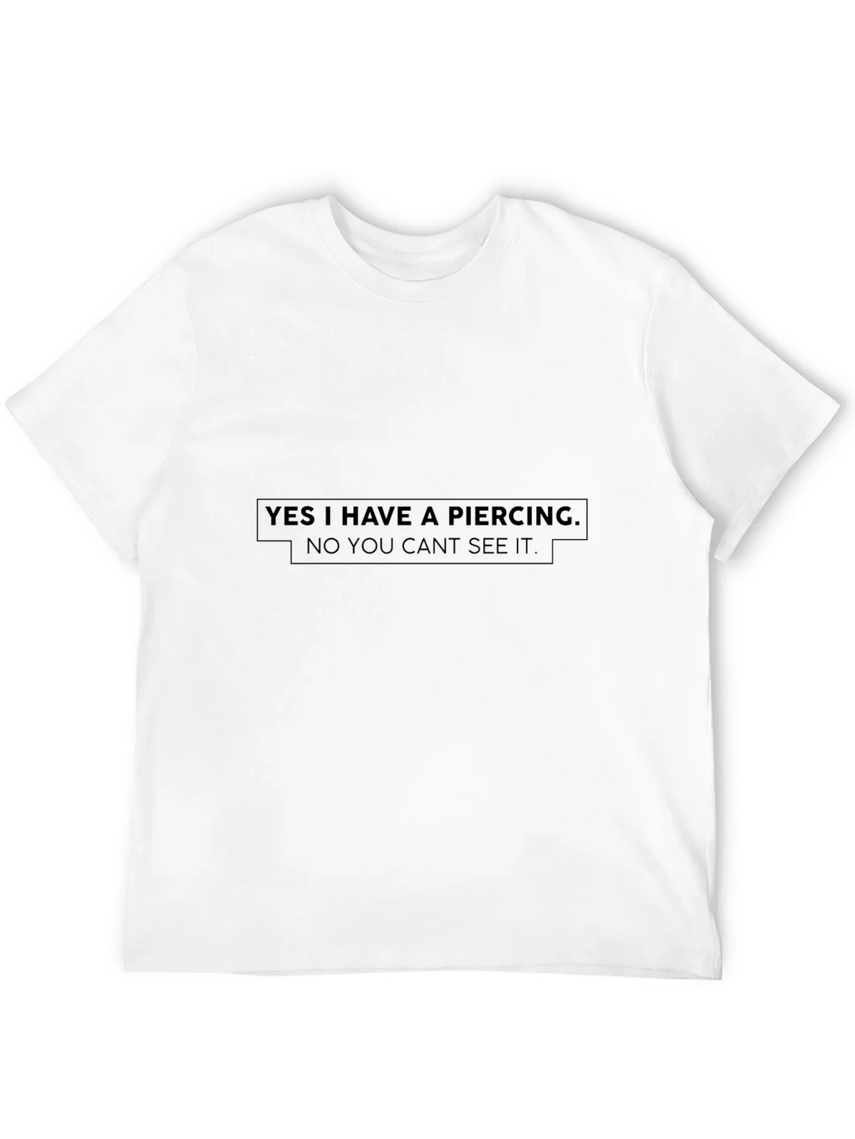 Funny Piercing Statement Black T-Shirt product image 3