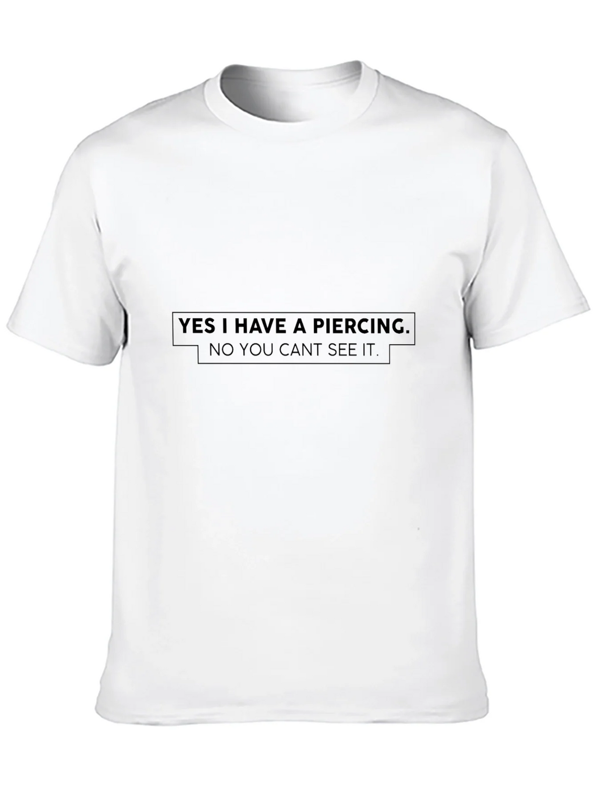 Funny Piercing Statement Black T-Shirt product image 12