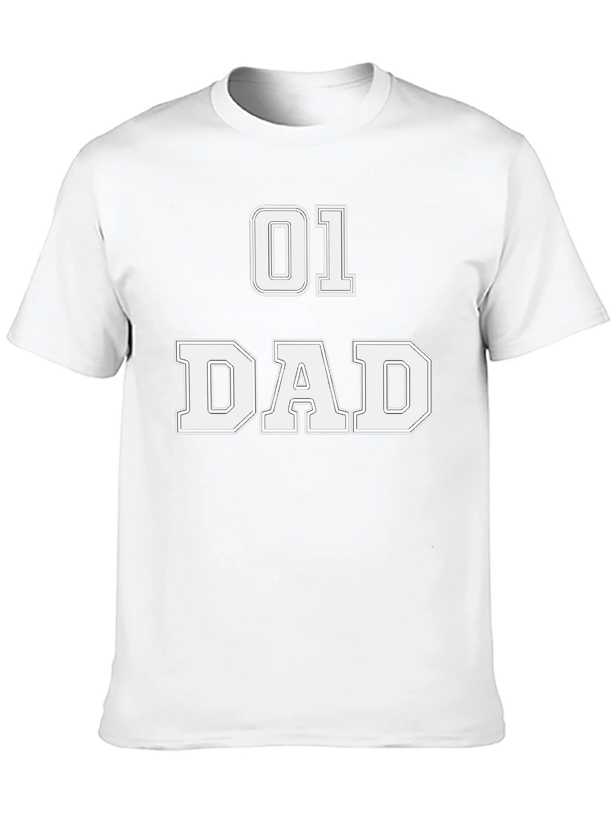 01 Dad T-Shirt - Black Graphic Tee for Fathers product image 9