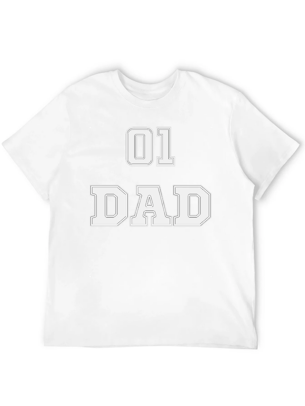 01 Dad T-Shirt - Black Graphic Tee for Fathers product image 11
