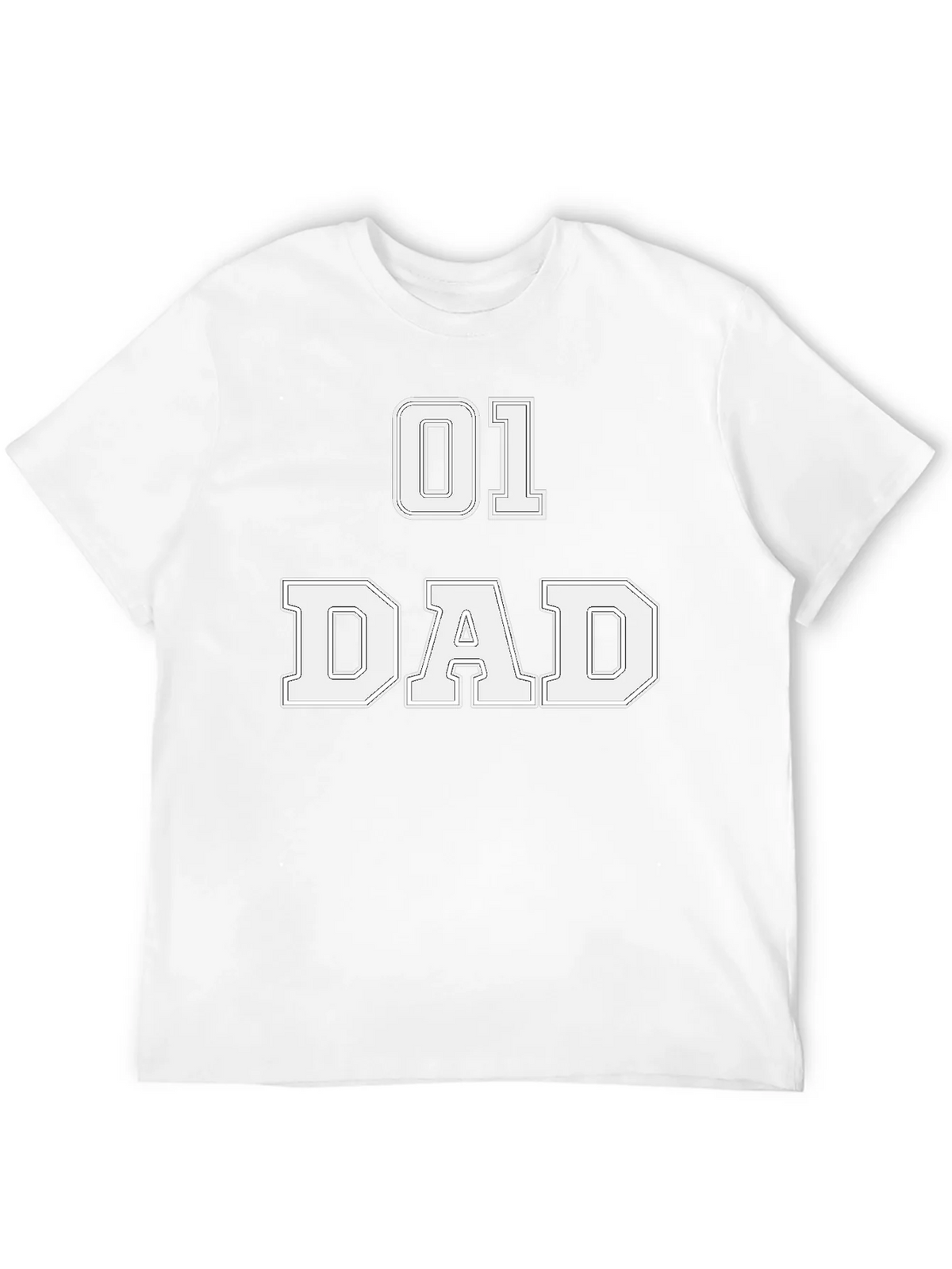 01 Dad T-Shirt - Black Graphic Tee for Fathers product image 11