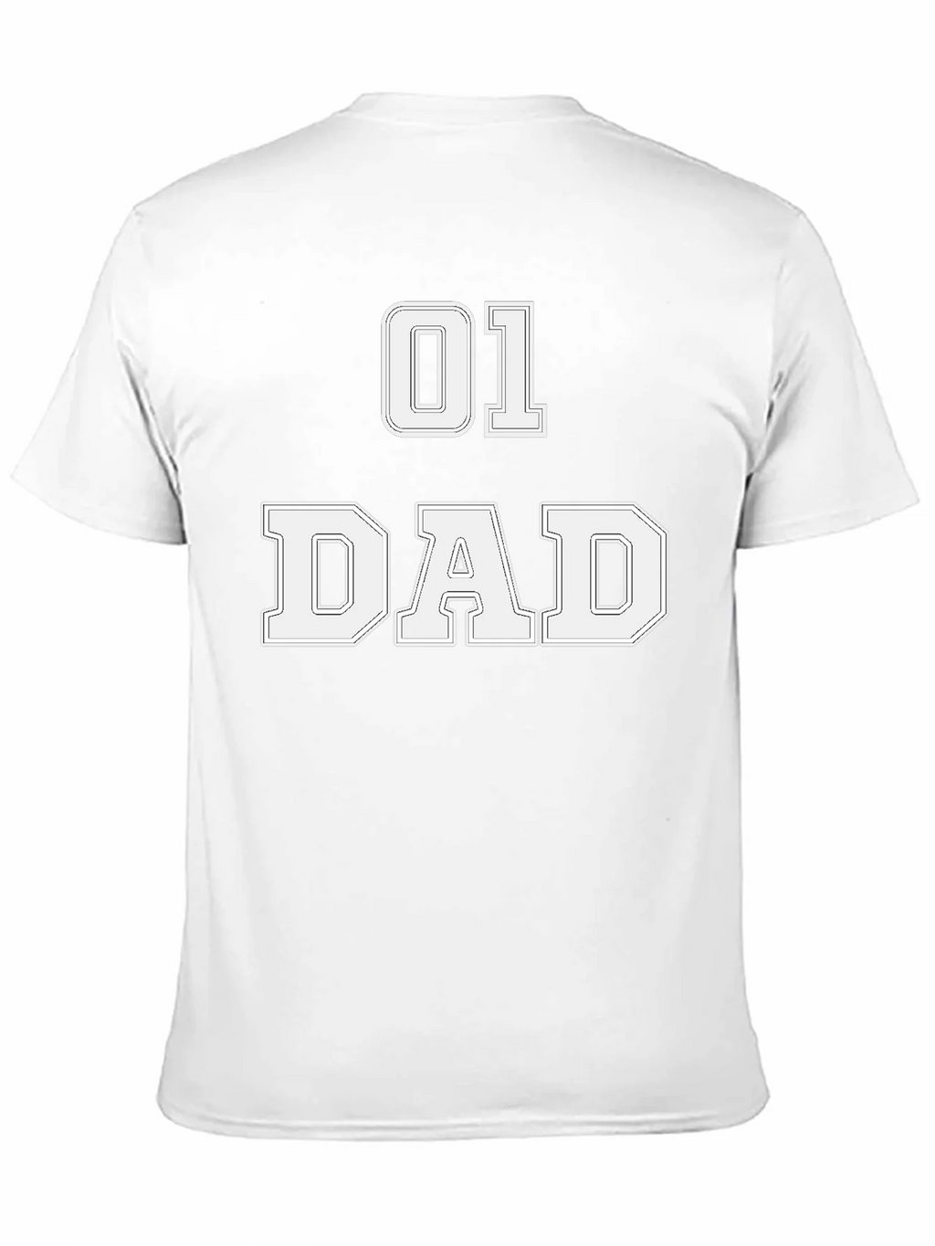 01 Dad T-Shirt - Black Graphic Tee for Fathers product image 10