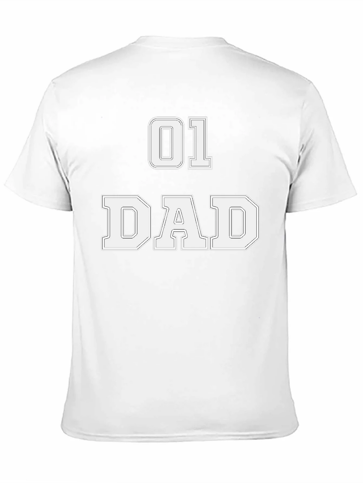 01 Dad T-Shirt - Black Graphic Tee for Fathers product image 10