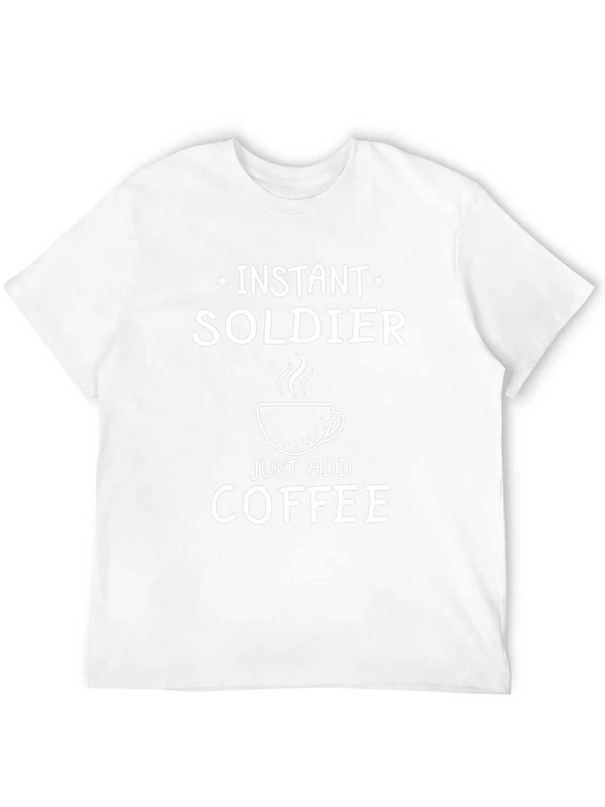 Instant Soldier - Add Coffee T-Shirt - Funny Graphic Tee product image 11