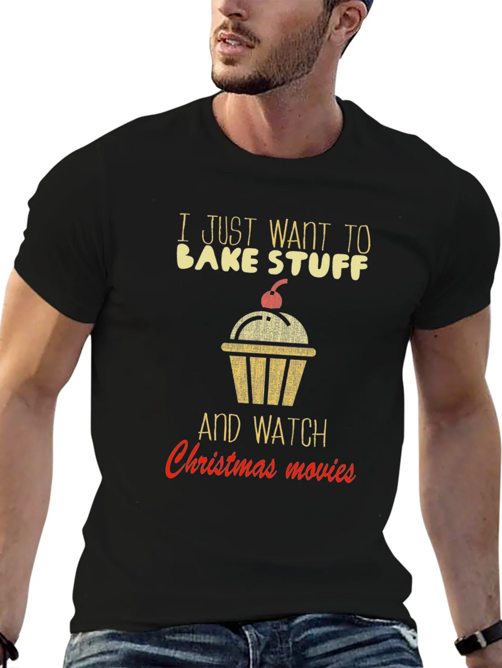 Bake Stuff & Christmas Movie T-Shirt product image 9