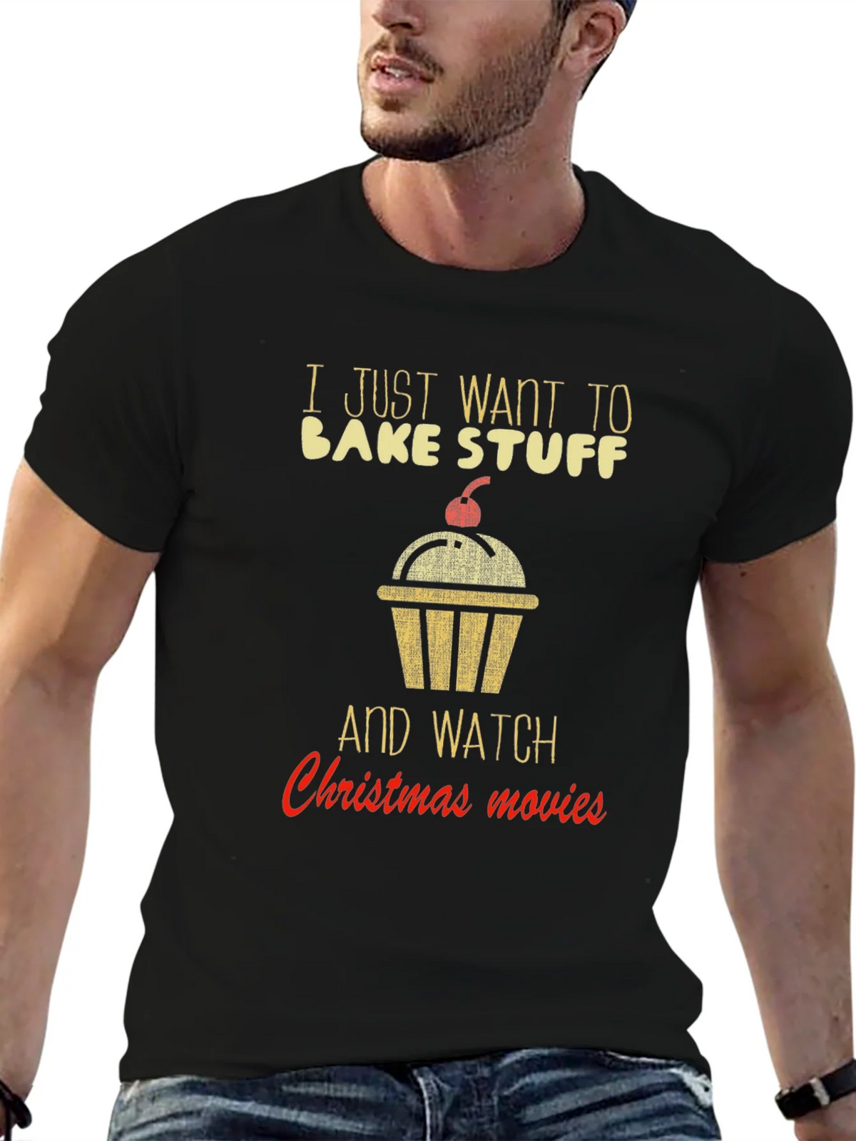 Bake Stuff & Christmas Movie T-Shirt product image 9