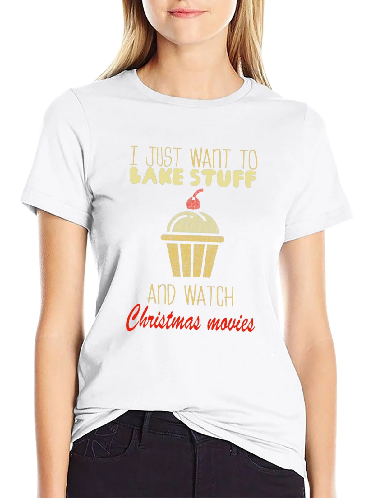 Bake Stuff & Christmas Movie T-Shirt product image 11