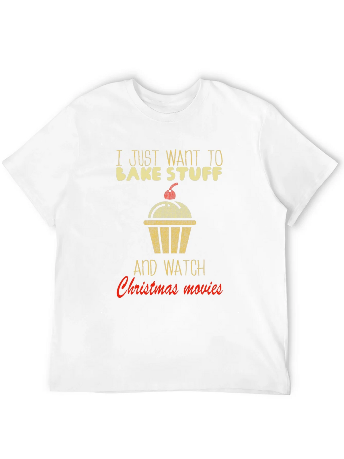 Bake Stuff & Christmas Movie T-Shirt product image 3