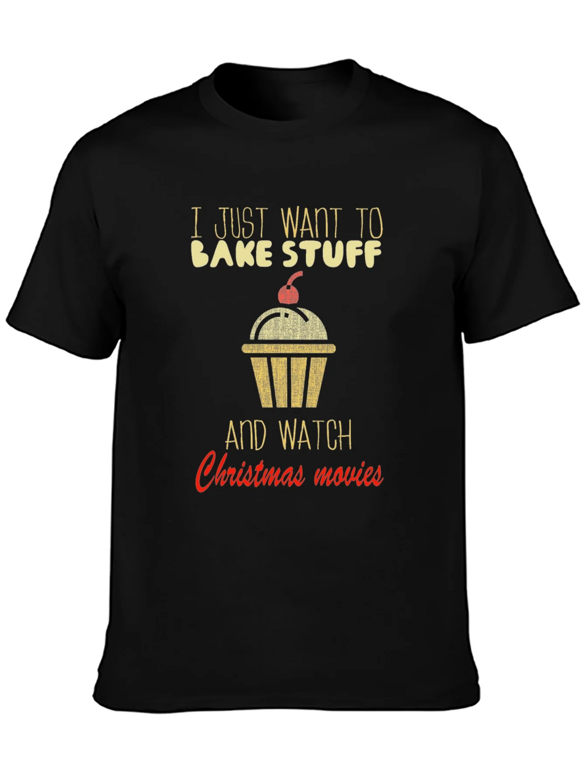 Bake Stuff & Christmas Movie T-Shirt product image 6