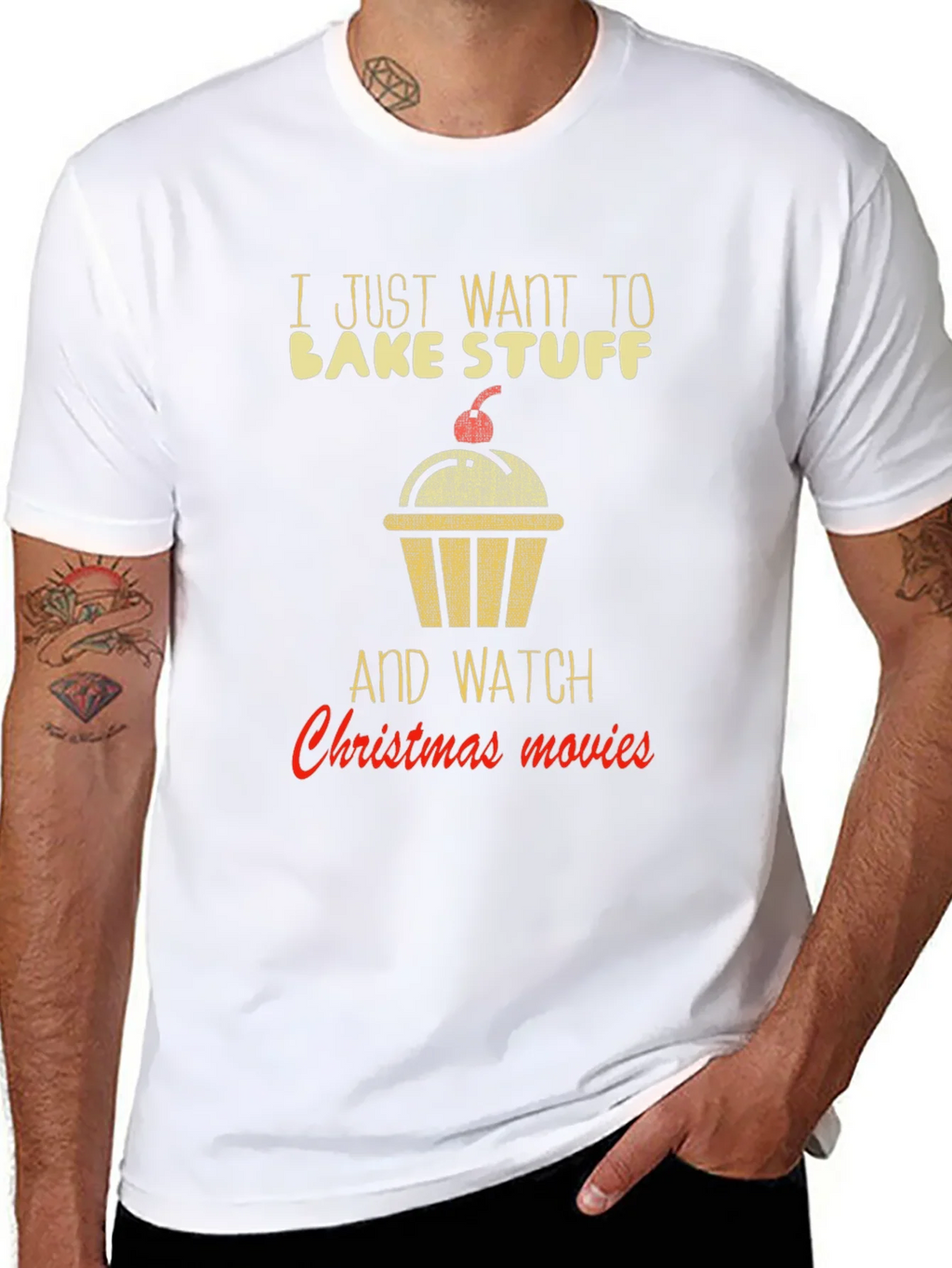 Bake Stuff & Christmas Movie T-Shirt product image 10
