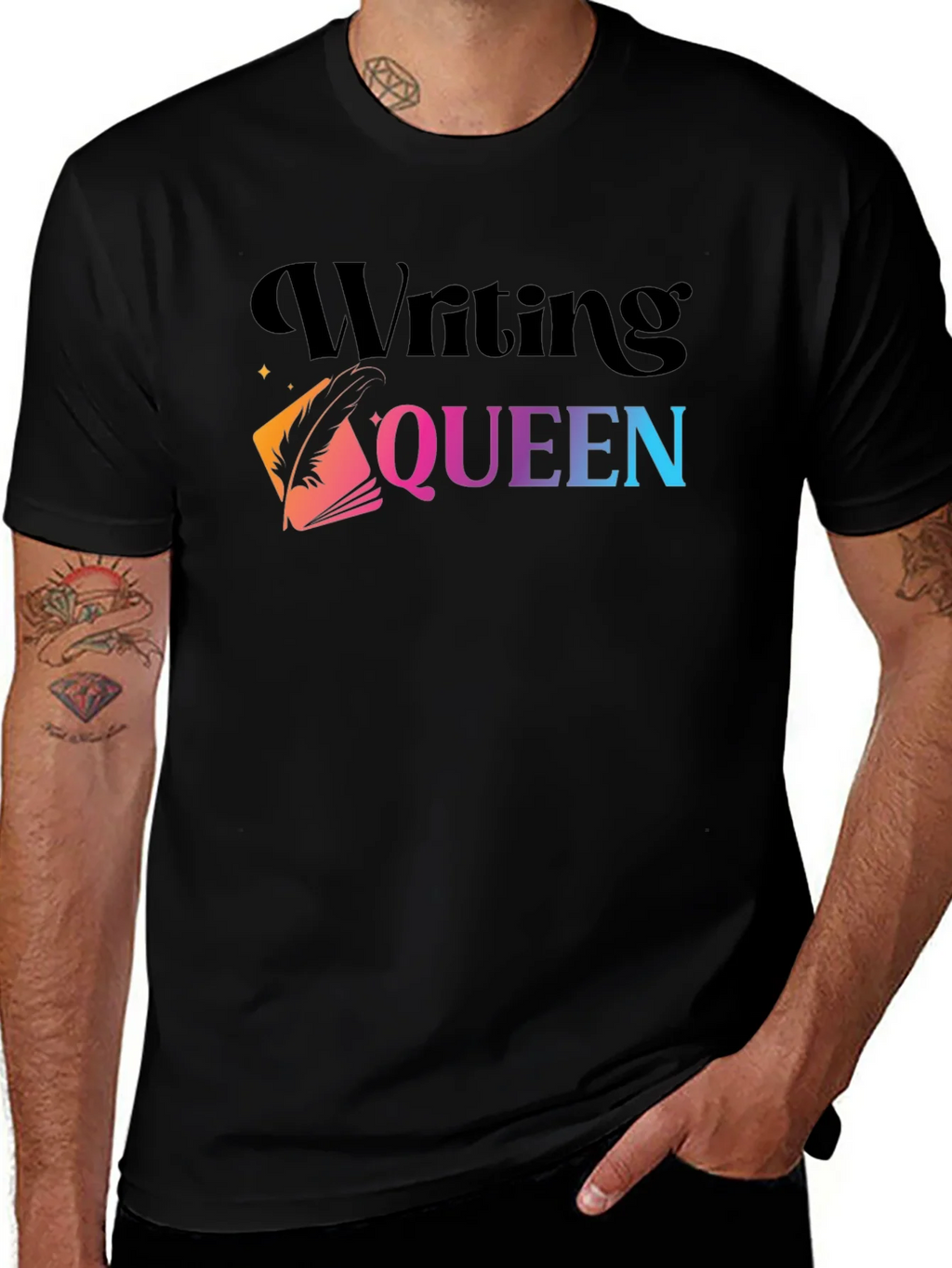 Writing Queen Graphic Tee - Stylish Writers Shirt product image 1