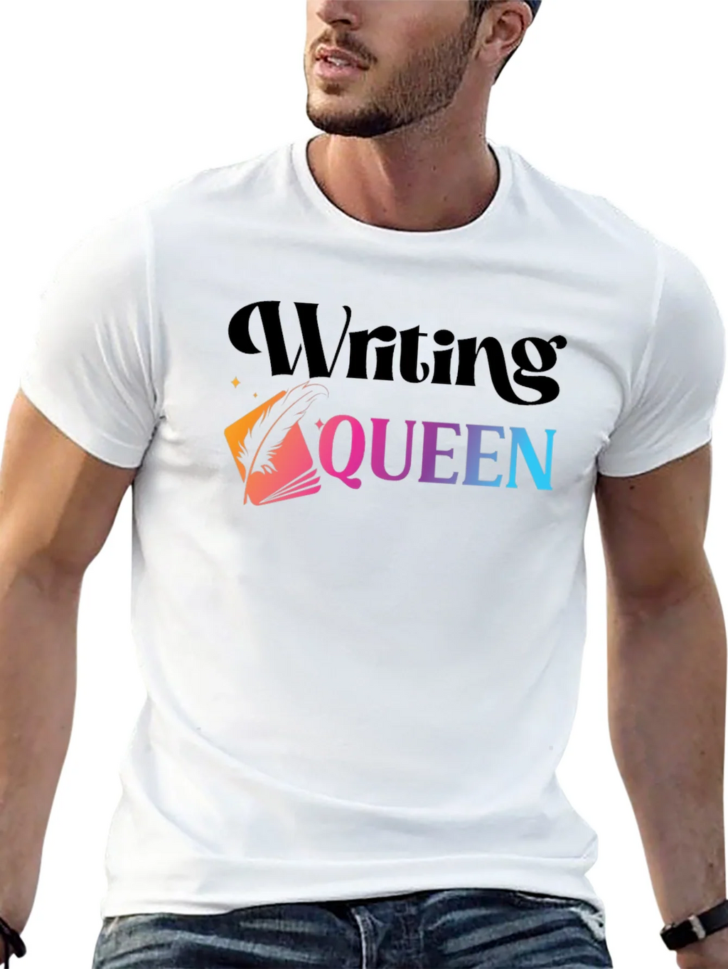 Writing Queen Graphic Tee - Stylish Writers Shirt product image 12