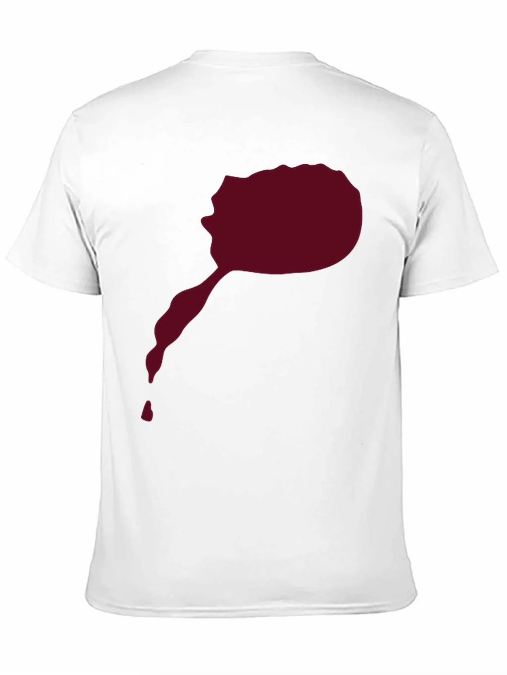 Maroon Splatter Graphic Tee - Mens Black T-Shirt product image 2