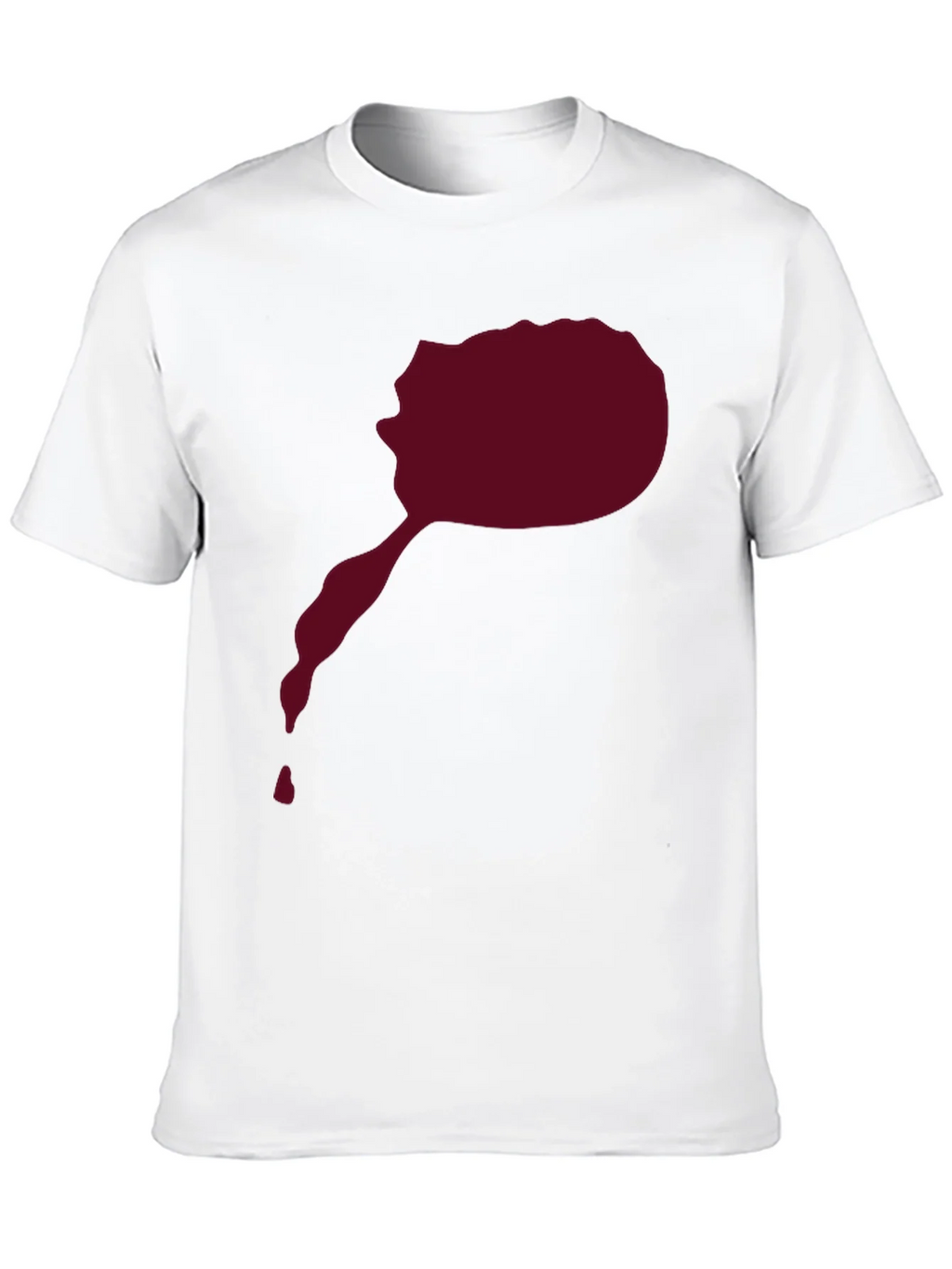 Maroon Splatter Graphic Tee - Mens Black T-Shirt product image 12