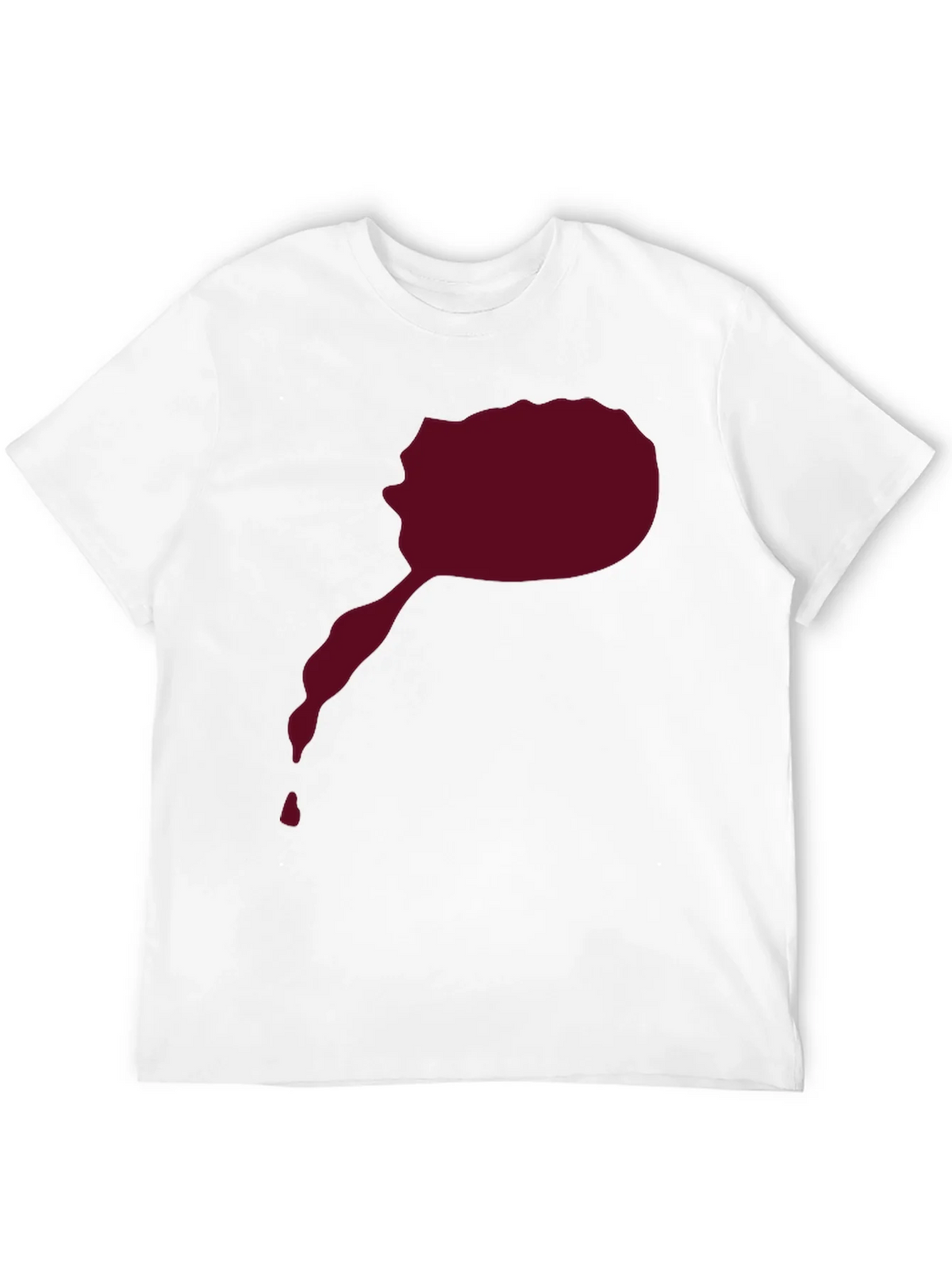 Maroon Splatter Graphic Tee - Mens Black T-Shirt product image 3