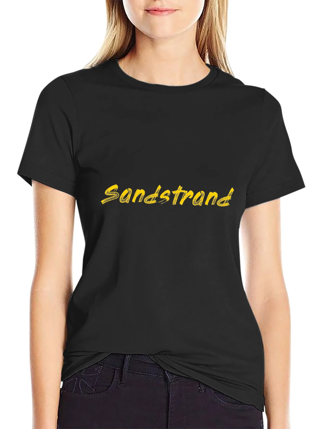 Sandstrand Graphic Tee - Black Casual T-Shirt product image 2