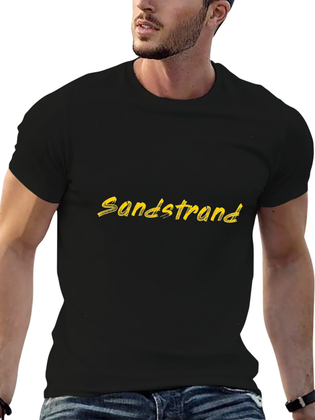 Sandstrand Graphic Tee - Black Casual T-Shirt product image 6