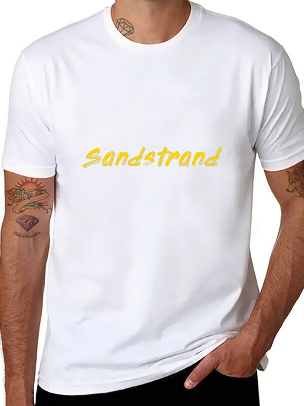 Sandstrand Graphic Tee - Black Casual T-Shirt product image 7