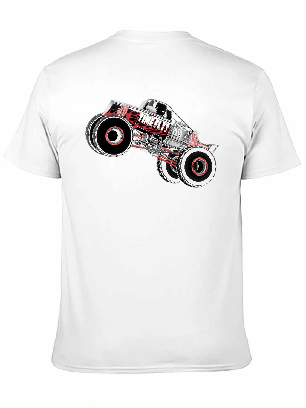 Time Flys Monster Truck Graphic T-Shirt - Black product image 2