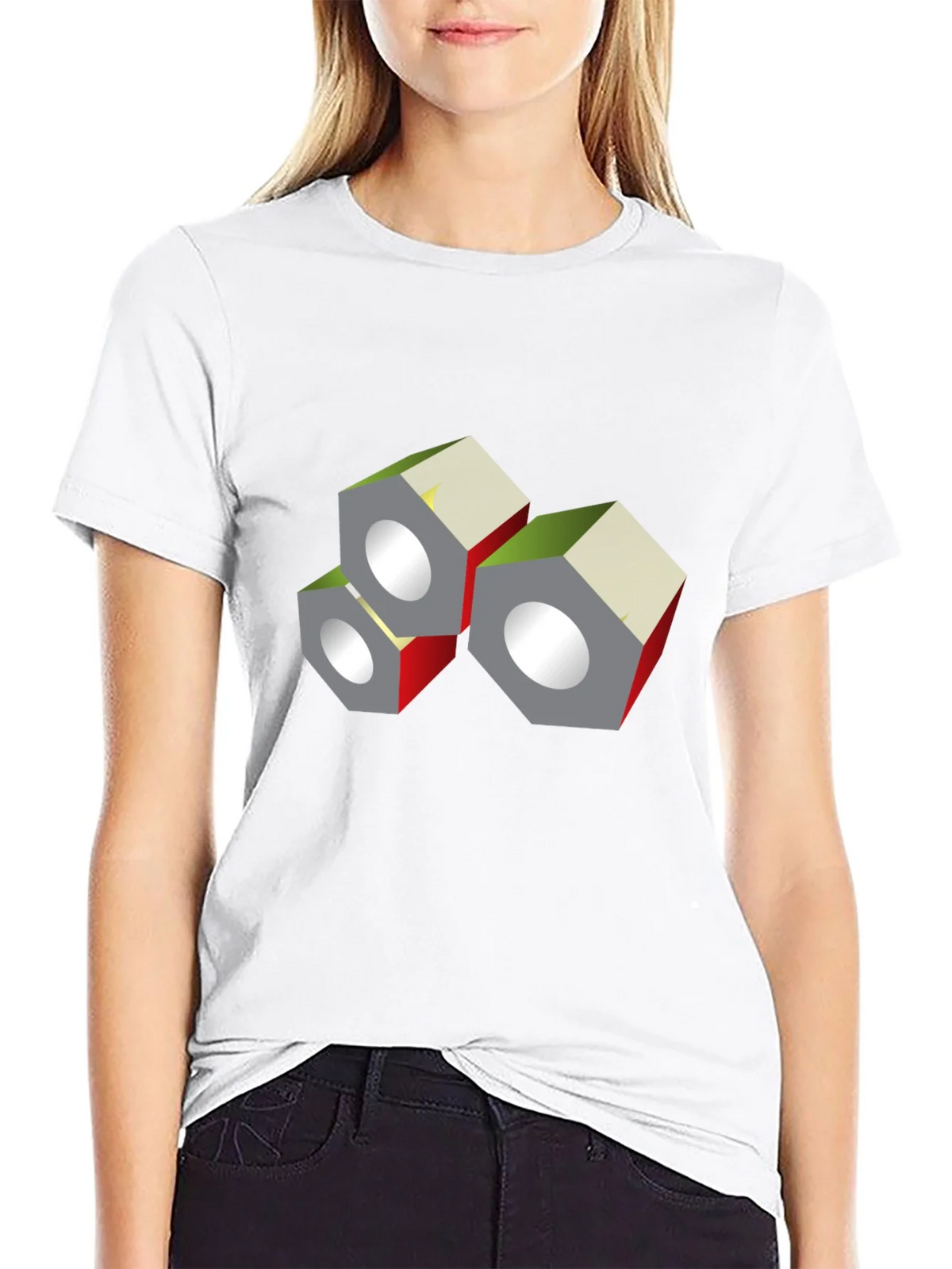 Abstract Nuts Graphic Black T-Shirt product image 8