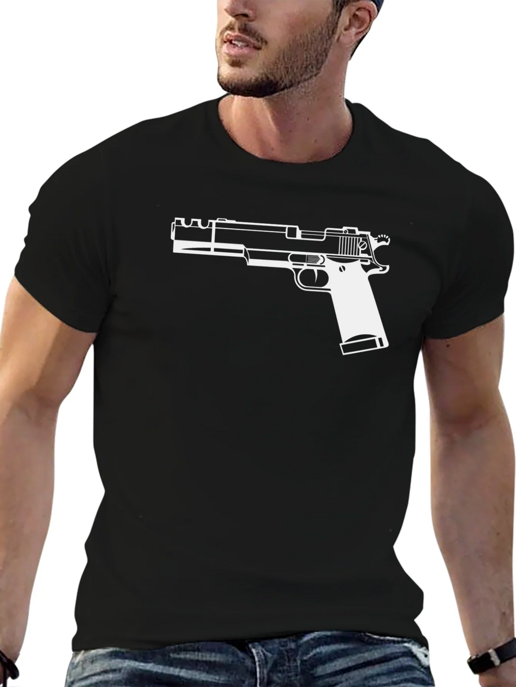 Gun Graphic Tee - Cool Firearm Design T-Shirt product image 9