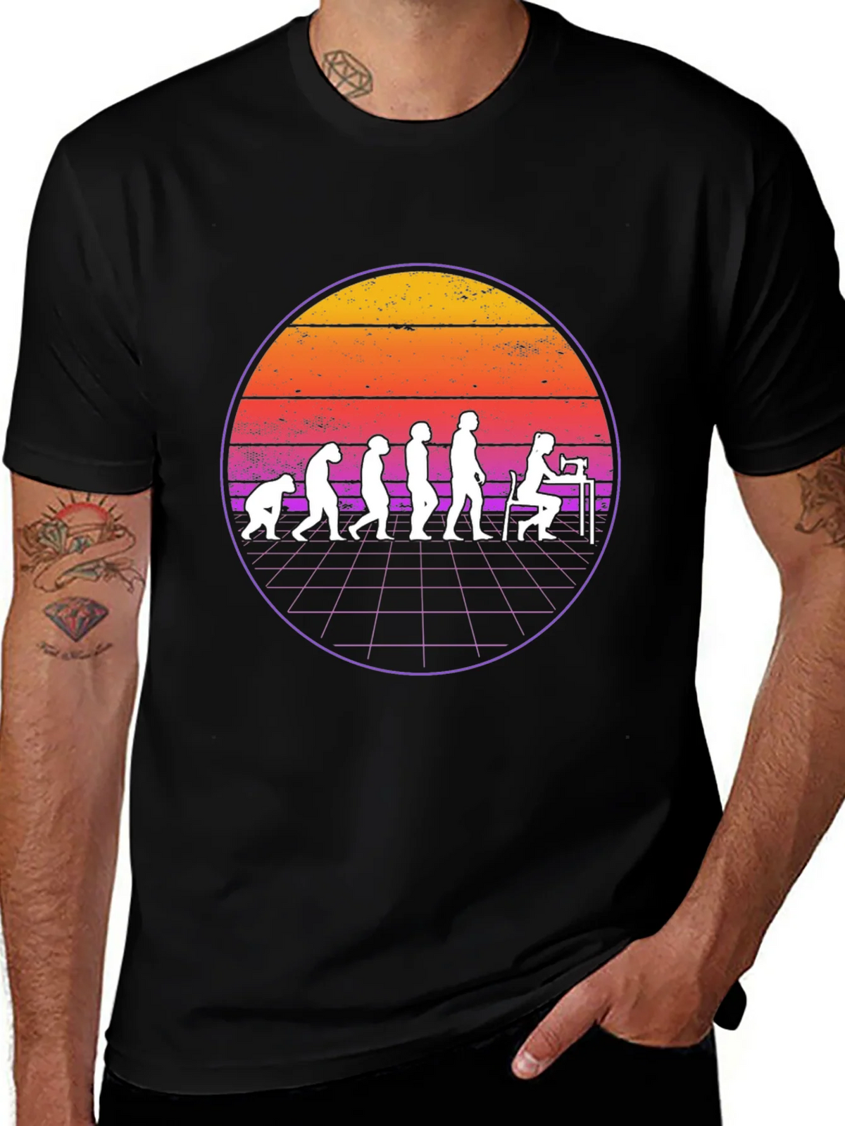 Retro Sewing Evolution T-Shirt product image 1