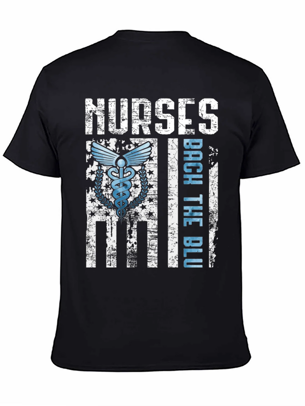 Nurses Back The Blue T-Shirt - Healthcare Support Apparel product image 7