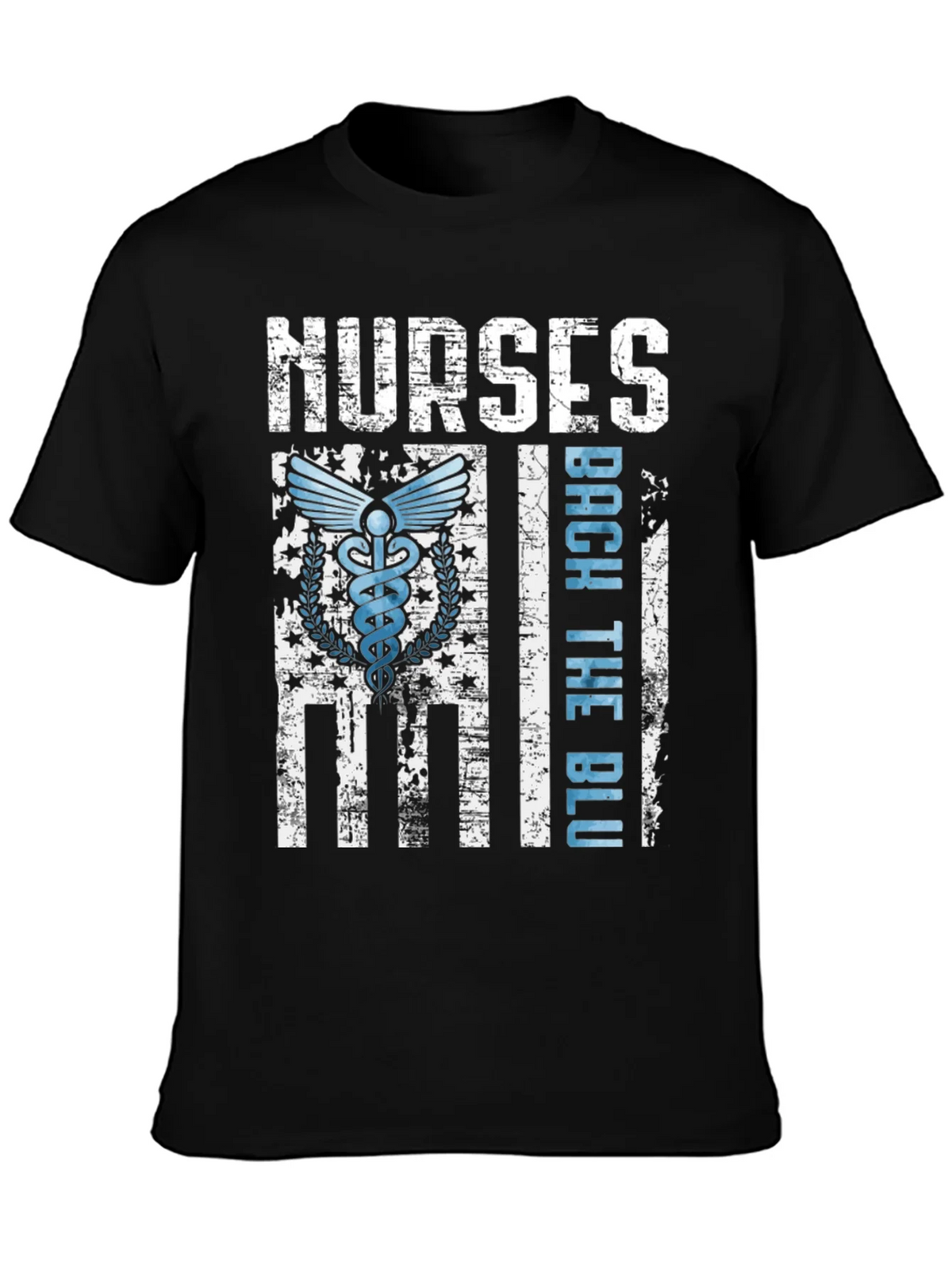 Nurses Back The Blue T-Shirt - Healthcare Support Apparel product image 6