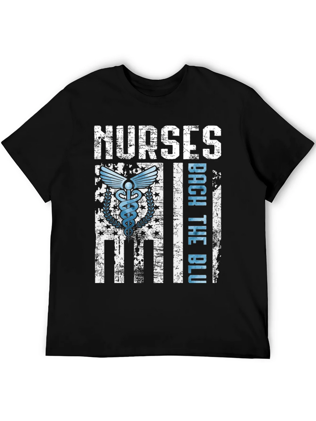 Nurses Back The Blue T-Shirt - Healthcare Support Apparel product image 8