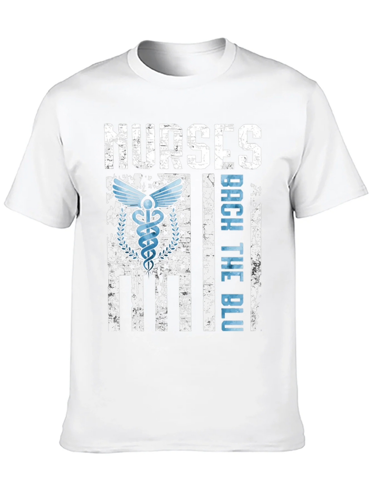 Nurses Back The Blue T-Shirt - Healthcare Support Apparel product image 12