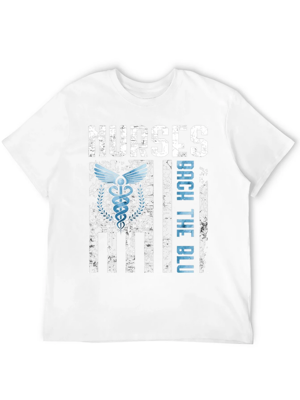 Nurses Back The Blue T-Shirt - Healthcare Support Apparel product image 3