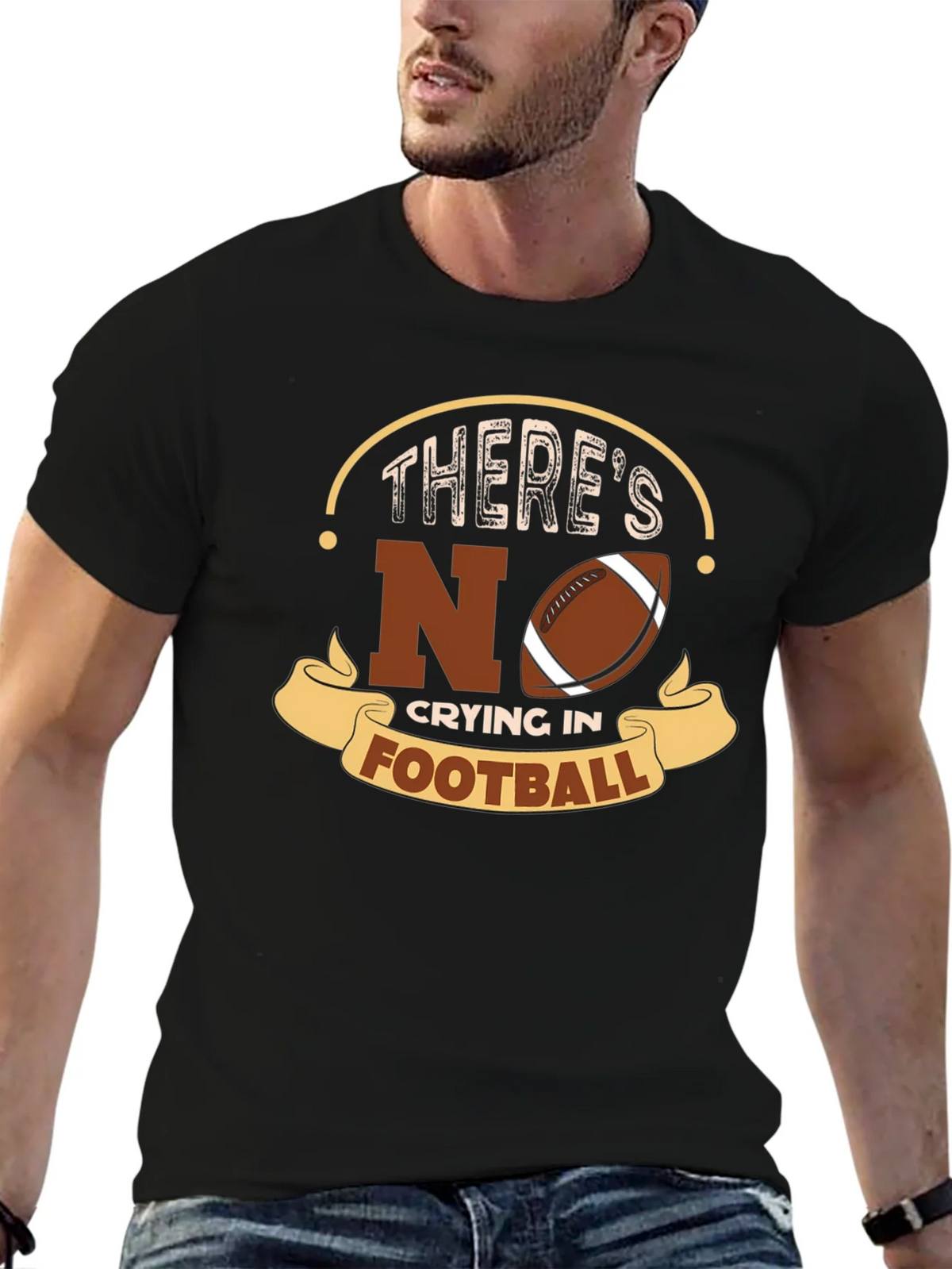 Theres No Crying In Football T-Shirt product image 6
