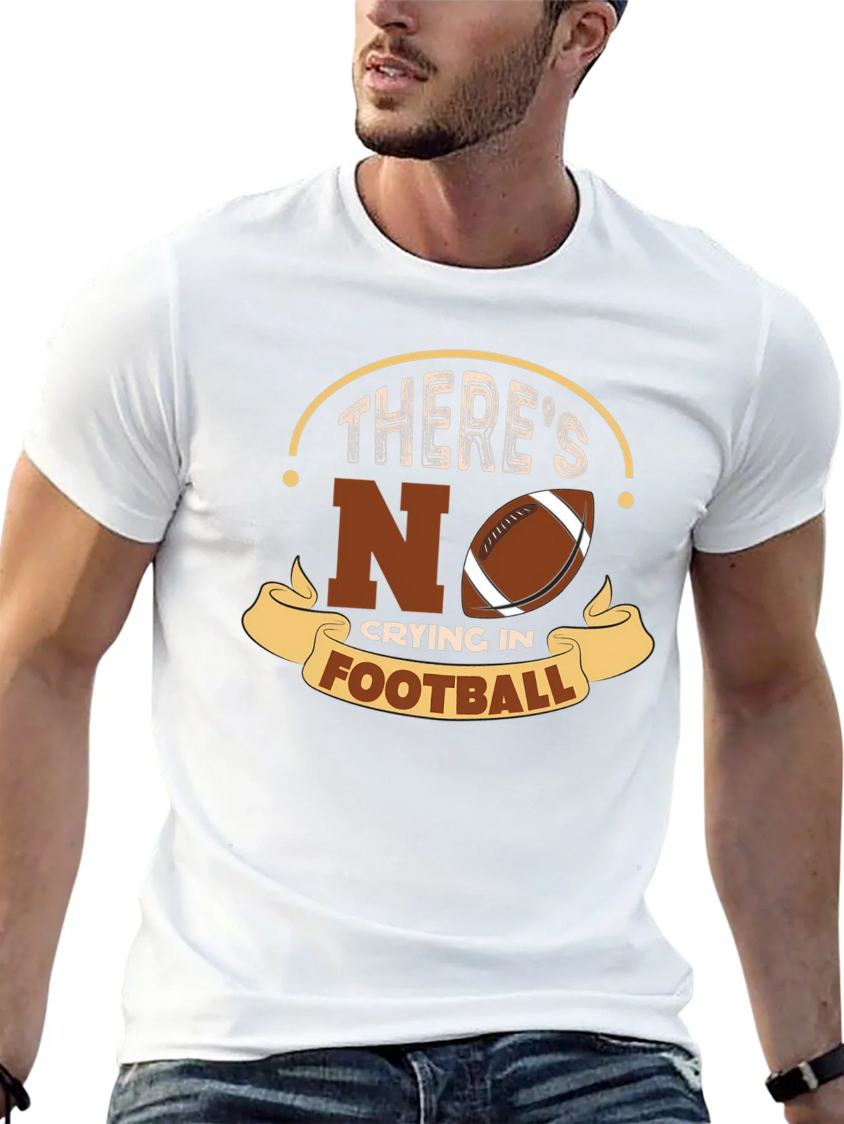 Theres No Crying In Football T-Shirt product image 12