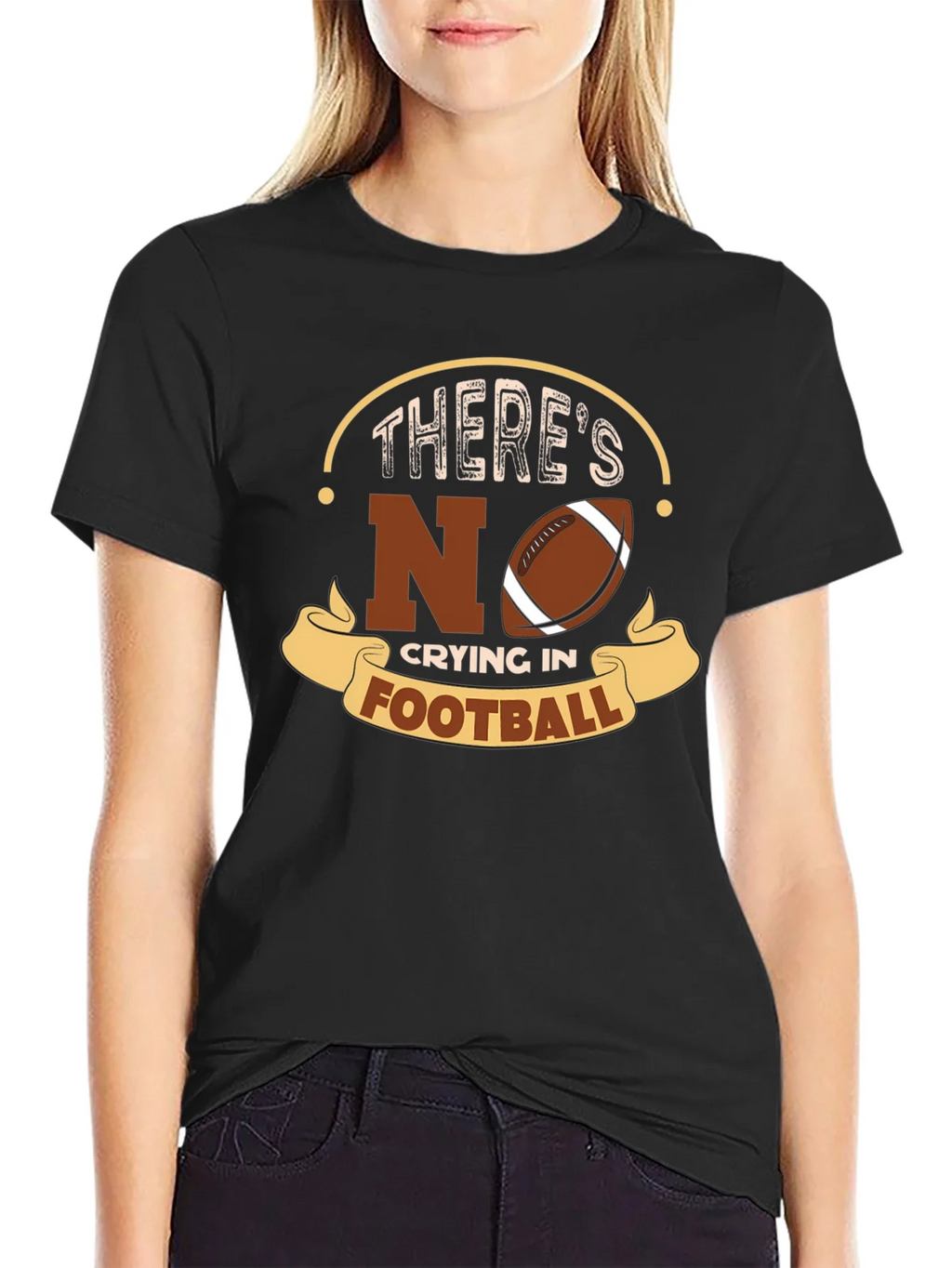Theres No Crying In Football T-Shirt product image 2
