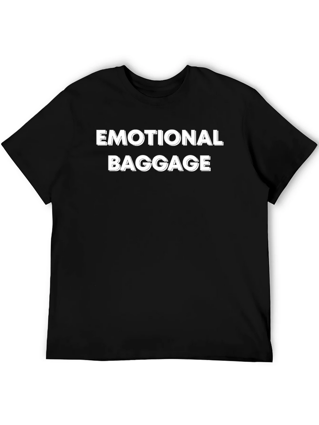 Emotional Baggage Graphic Tee - Black Cotton T-Shirt product image 5