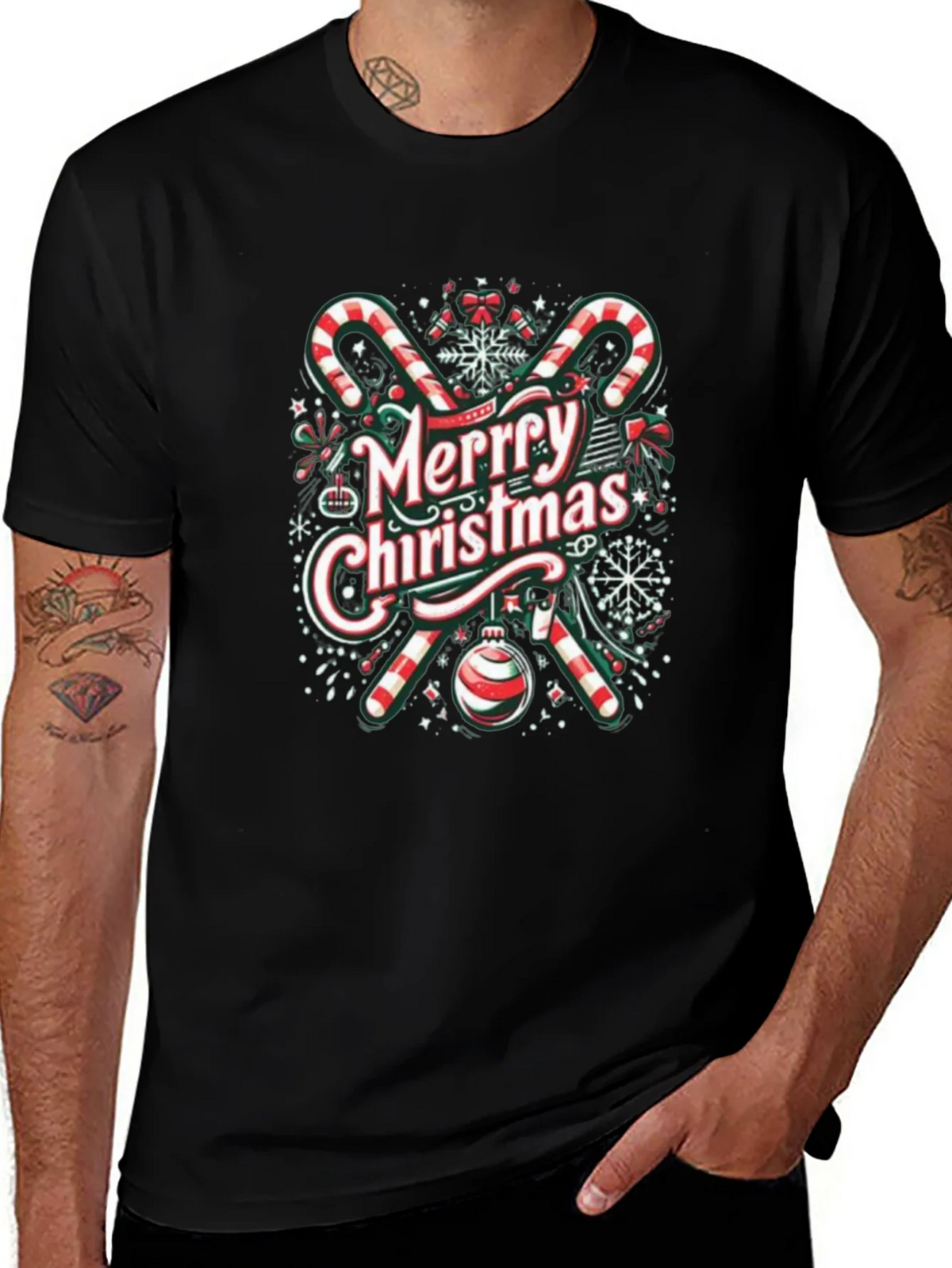 Merry Christmas Graphic Tee - Holiday Cheer product image 1