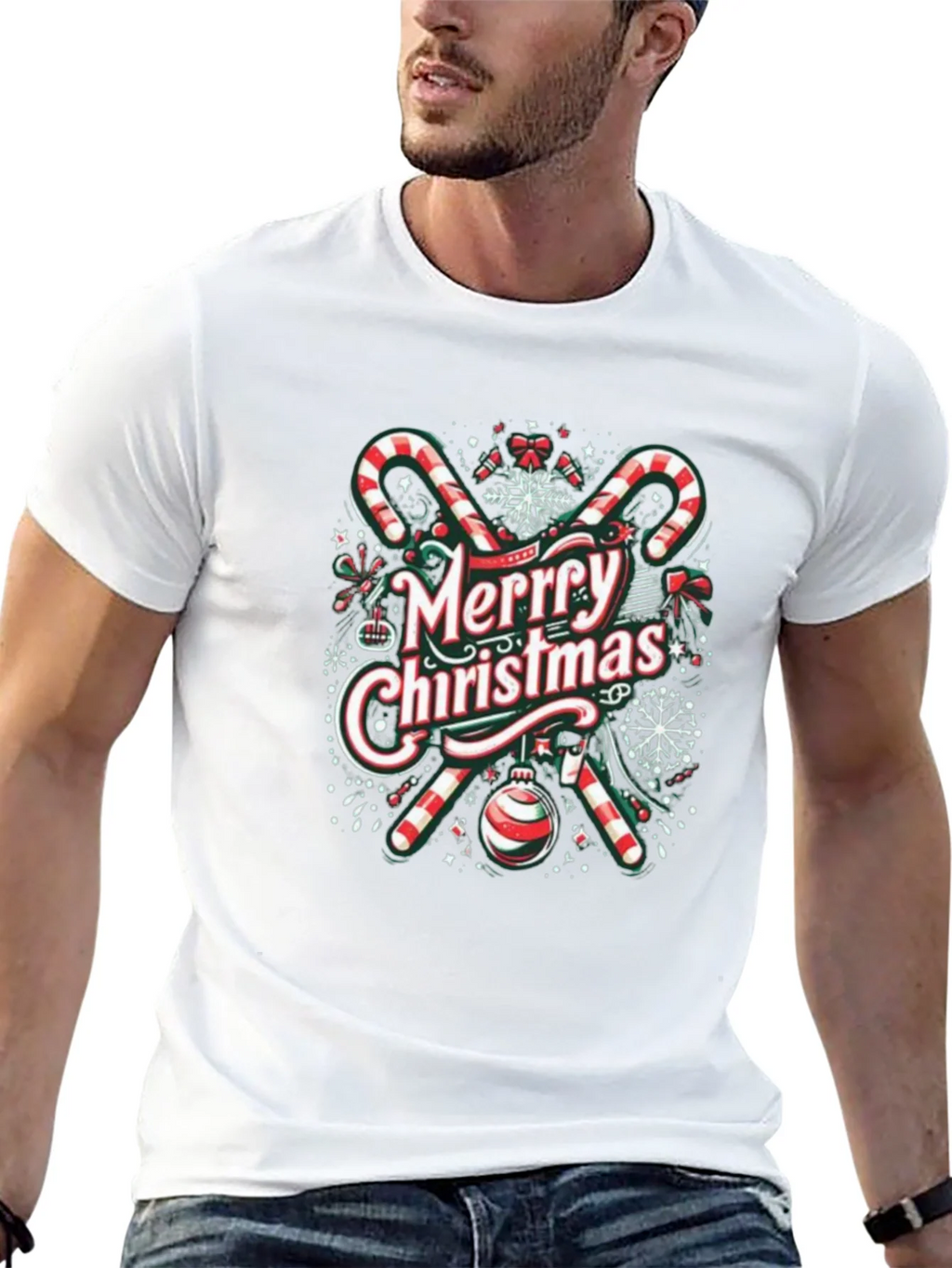 Merry Christmas Graphic Tee - Holiday Cheer product image 4