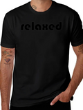 Relaxed Mens Black Graphic Tee Shirt product image 1