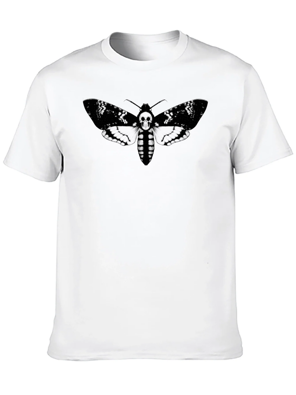 Moth Skull Graphic Tee - Dark Aesthetic T-Shirt product image 12