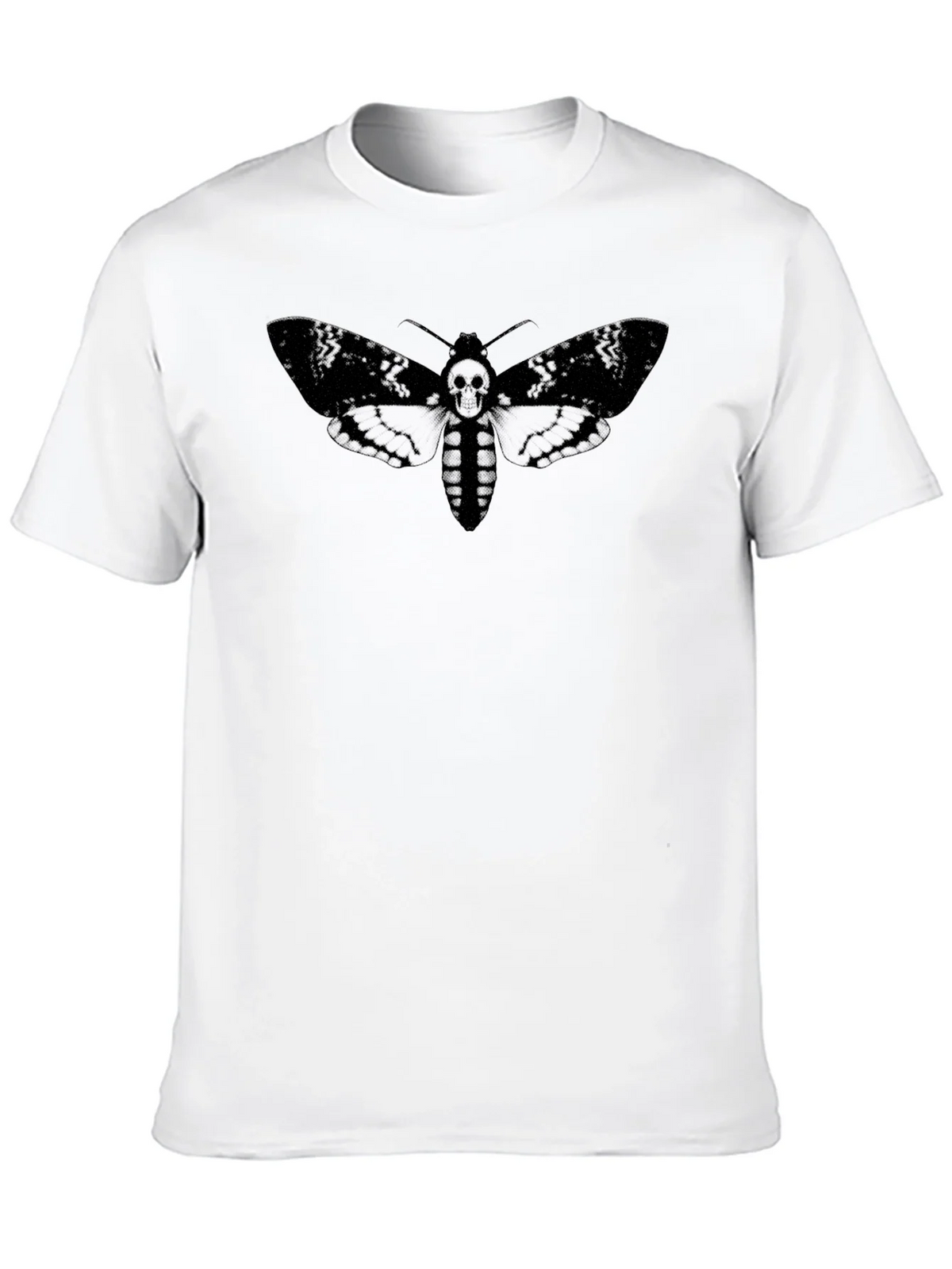 Moth Skull Graphic Tee - Dark Aesthetic T-Shirt product image 12